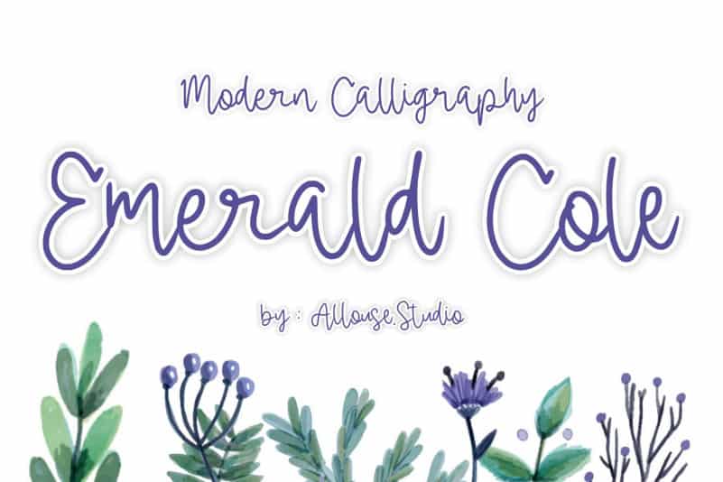 Emerald Calligraphy Font