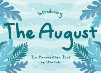 The August Handwritten Font