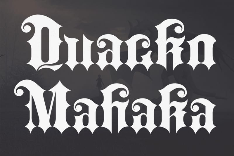 Quacko Mahaka Blackletter Font