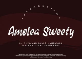 Amolea Sweety Script Font