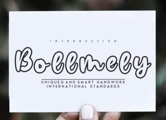 Bollmely Display Font