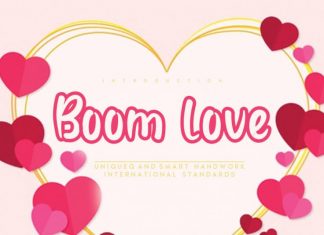 Boom love Display Font