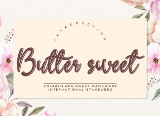 Butter sweet Script Font
