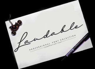 Laudable Script Font