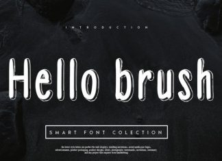 Hello brush Font