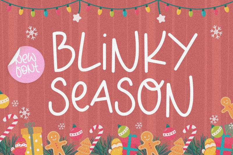 BLINKY SEASON, Monoline Font