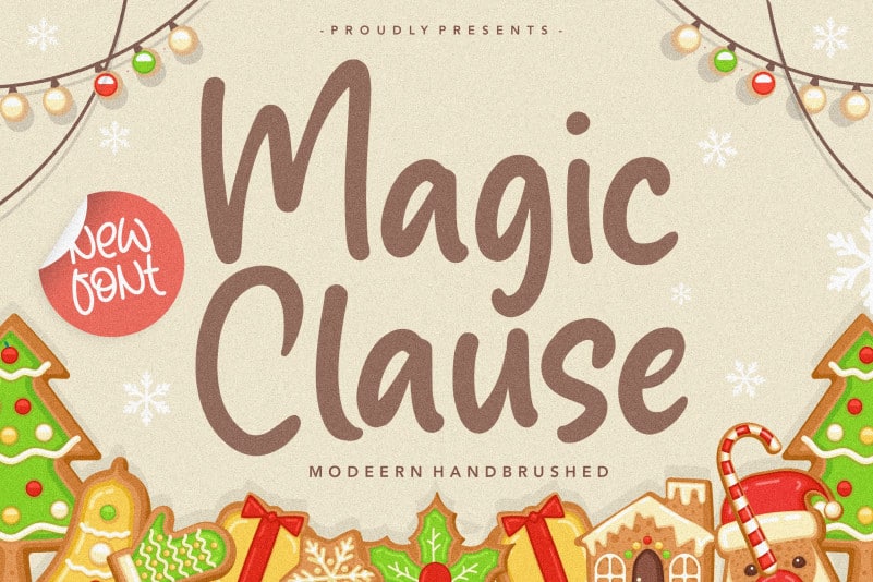 Magic Clause Modern Handbrushed Font