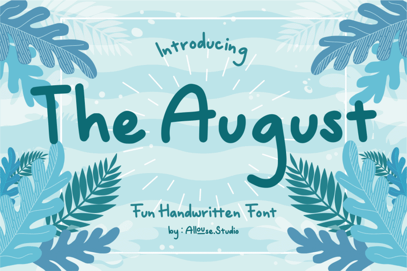 The August Handwritten Font