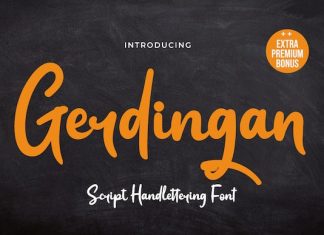 Gerdingan Script Font