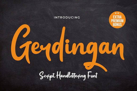 Gerdingan Script Font