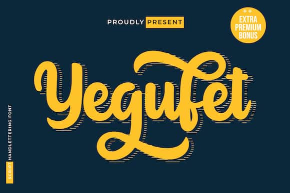 Yegufet Script Font