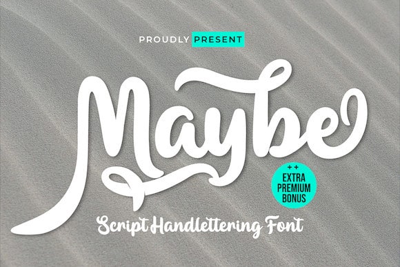 Maybe Script Font