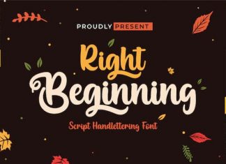 Right Beginning Script Font