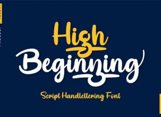 High Beginning Script Font
