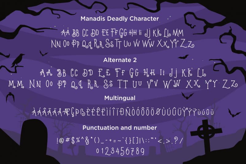 Manadis Deadly Display Font Befonts Com