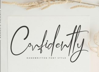 Confidently - Handwritten Font