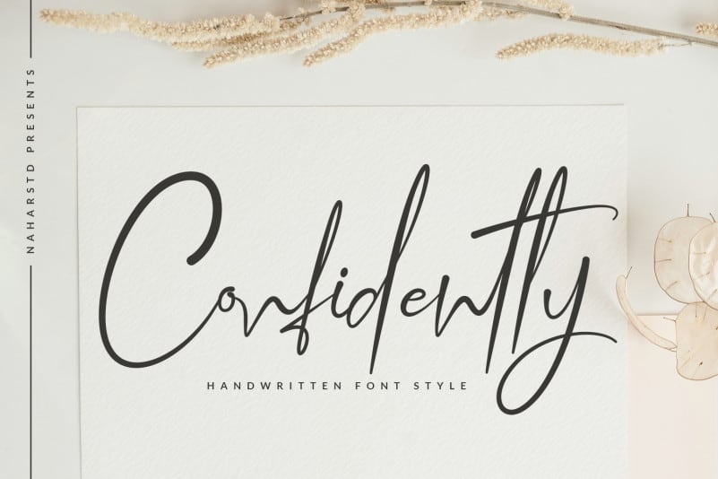 Confidently - Handwritten Font