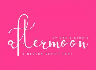 Aftermoon Calligraphy Font