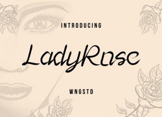 Lady Rose Calligraphy Typeface