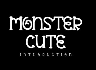 Monster Cute Display Font