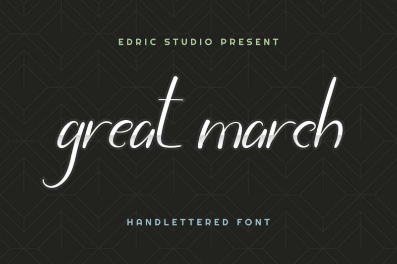 Great March Script Font