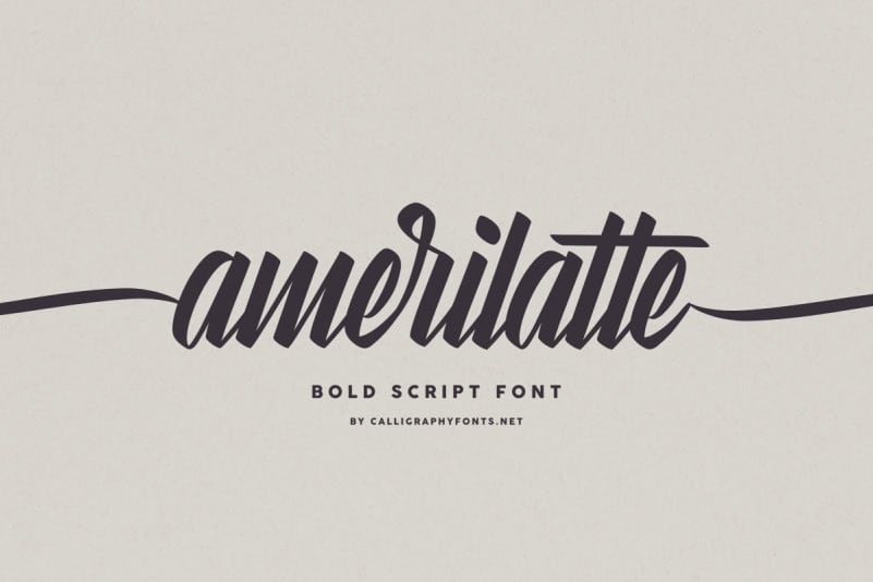 Amerilatte Brush Script Font