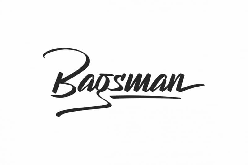 Bagsman Brush Hand Lettering Font