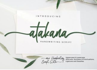 Atakana Script Font