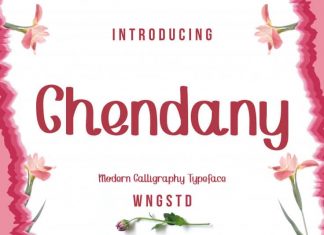 Chendany Script typeface
