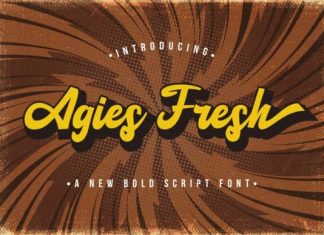 Agies Fresh Script Font
