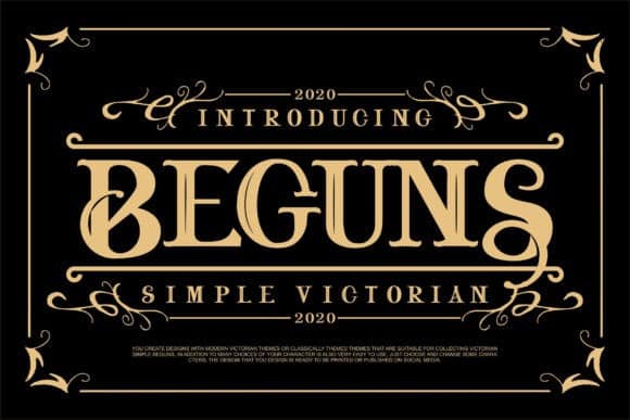 Beguns Display Font