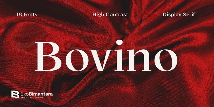 Bovino Trial Serif Font