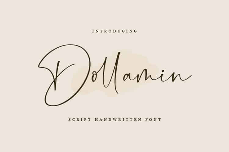 Dollamin Calligraphy Font