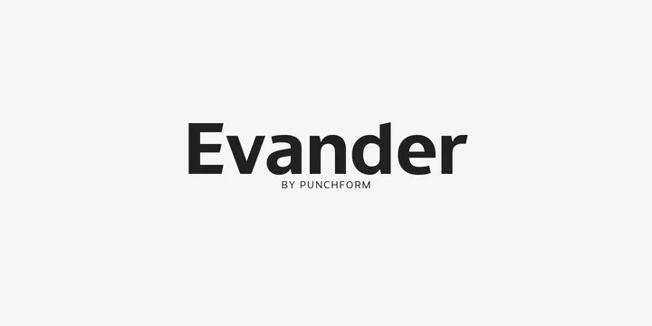 Evander Sans Serif Font