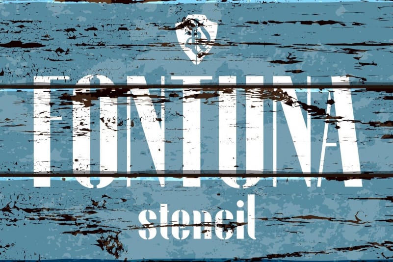 Download Fontuna stencil Display Font - Befonts.com
