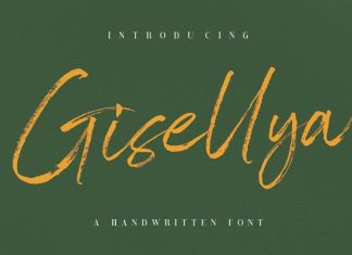 Gisellya Brush Font