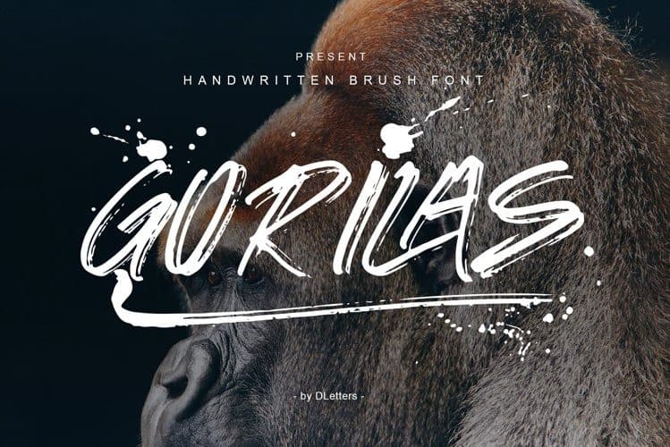 Gorilas Brush Font