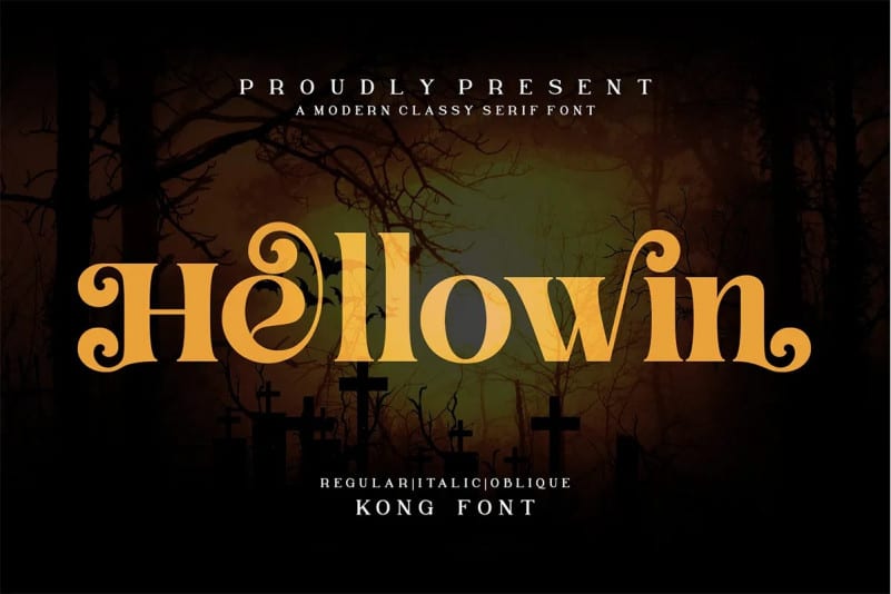 Hellowin Serif Font