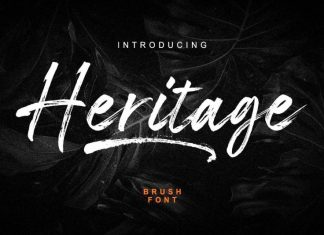 Heritage Brush Font