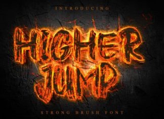 Higher Jump Brush Font