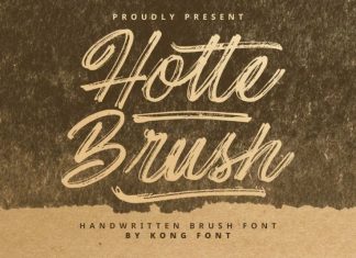 Hotte Brush Font