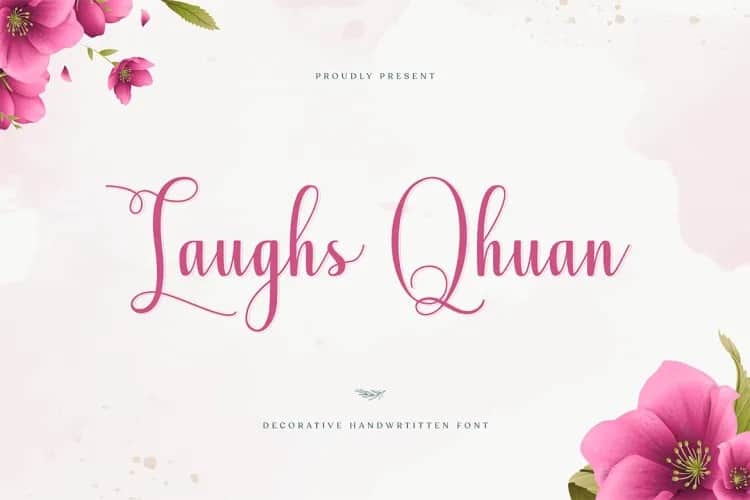 Laughs Qhuan Calligraphy Font