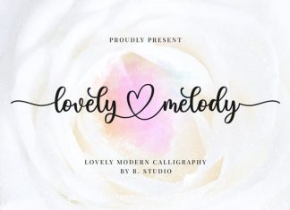 Lovely Melody Calligraphy Font