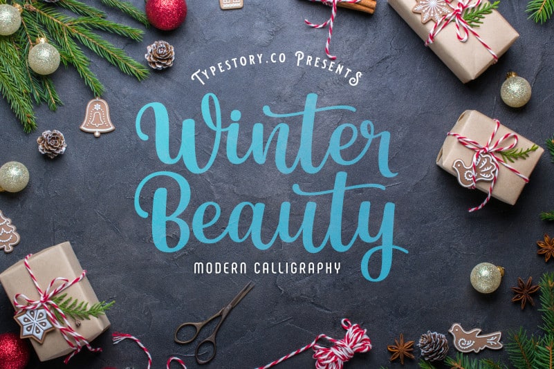 Download Winter Beauty Script Font Befonts Com SVG Cut Files