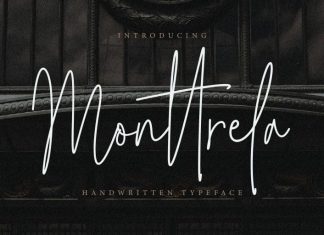 Monttrela Signature Font