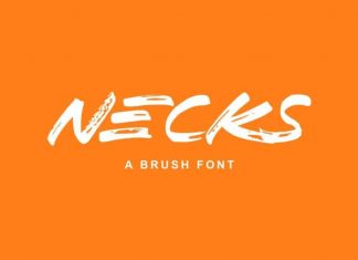 Necks Brush Font