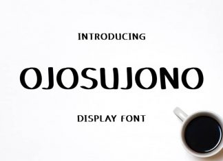 Ojosujono Display Font