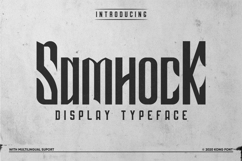 Samhock Display Font