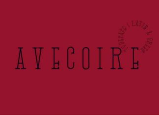 Avecoire Slab Serif Font