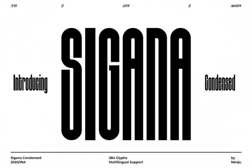 Sigana Display Font
